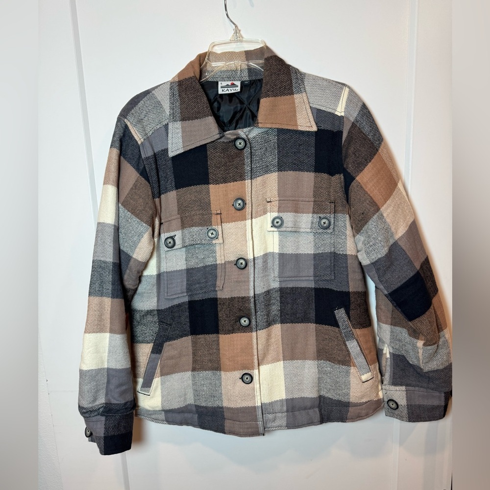 Kavu Quilted Flannel Jacket Women’s Size Large - Picture 2 of 7